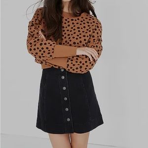 MADEWELL Metropolis Snap Jean Skirt